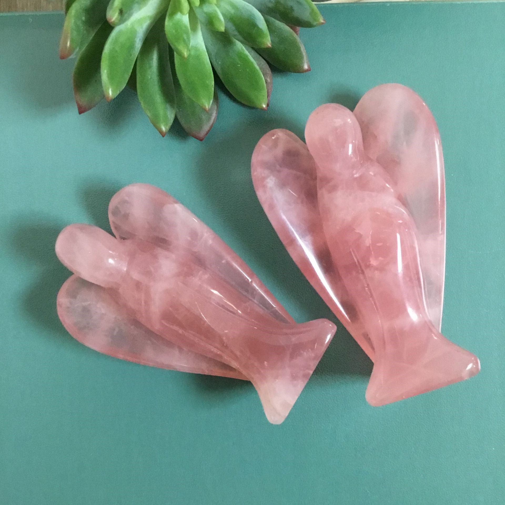 Wishing Angel Spiritual Energy Pink Crystal