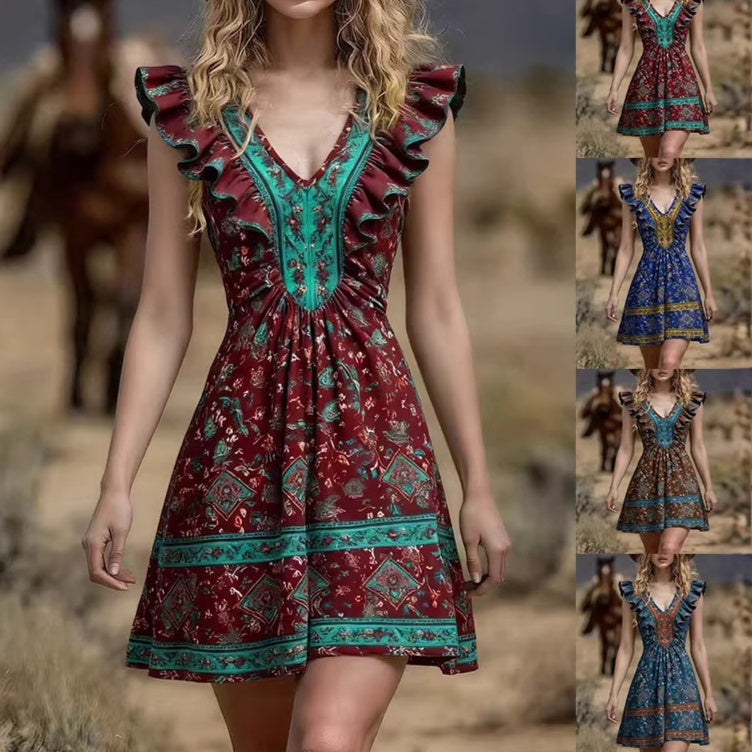 Trendy On-trend Printed Womens Dress