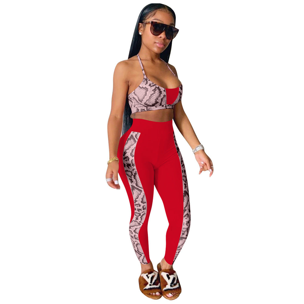 Women's Strap Tube Top Positioning Printing Suit