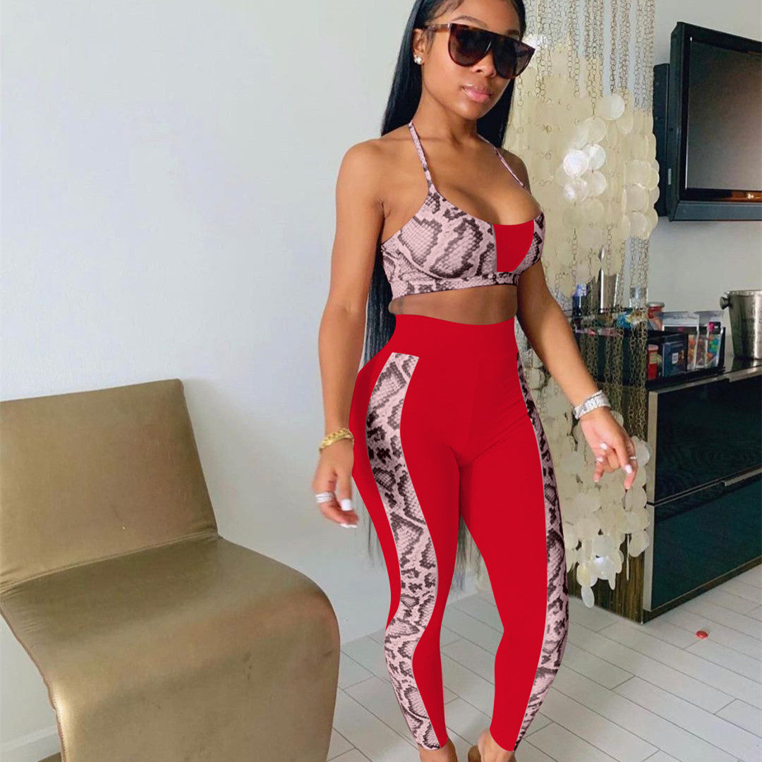 Women's Strap Tube Top Positioning Printing Suit