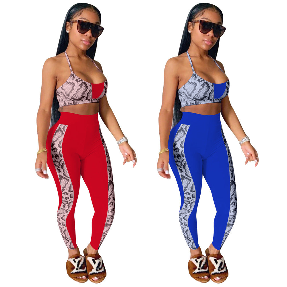 Women's Strap Tube Top Positioning Printing Suit