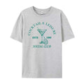 Cocktail Leisure Retro Graphic Tees Women Vintage Tennis Spo